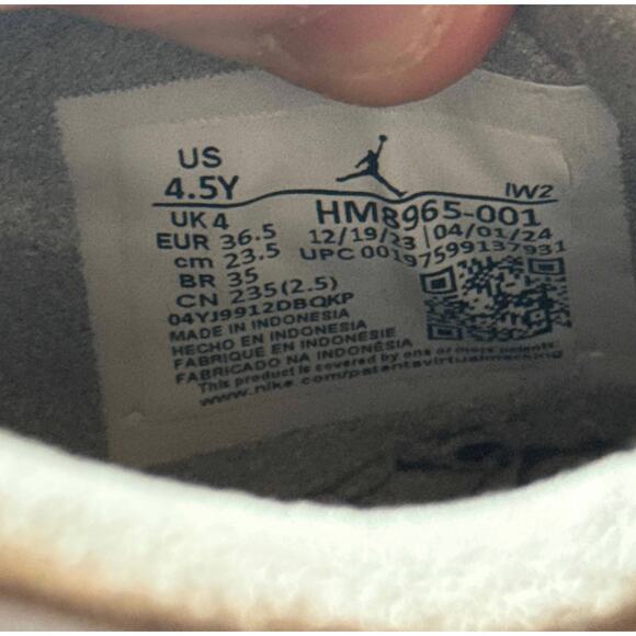 Size 4.5 - Nike Air Jordan 4 Retro SE GS Wet Cement Men's Shoes Ships Now - Picture 7 of 10